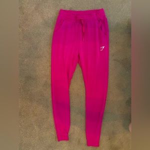 Gymshark Pink Long Jogger Pants, size small